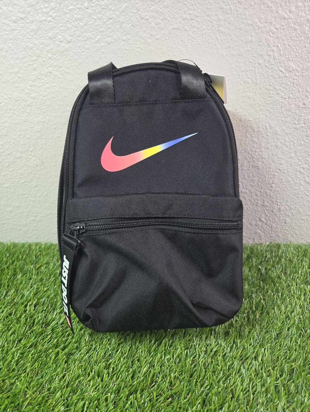 Nike Shine Insulated Lunch Bag Multi Black Rainbow 9A2941-F69 NWT 6L